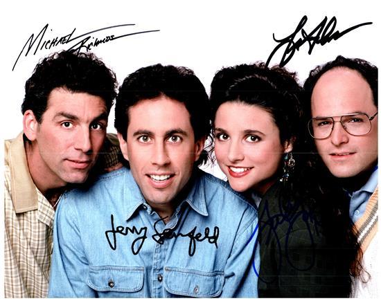 JERRY SEINFELD CAST signed autographed photo COA Hologram Beckett Autographs