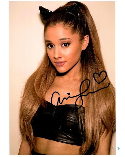 ARIANA GRANDE signed autographed photo COA Hologram 