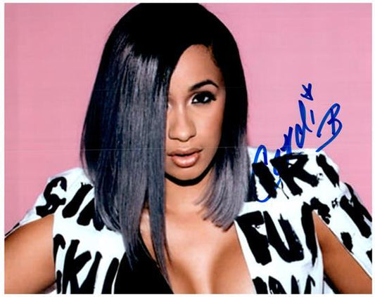 CARDI B signed autographed photo COA Hologram Beckett Autographs