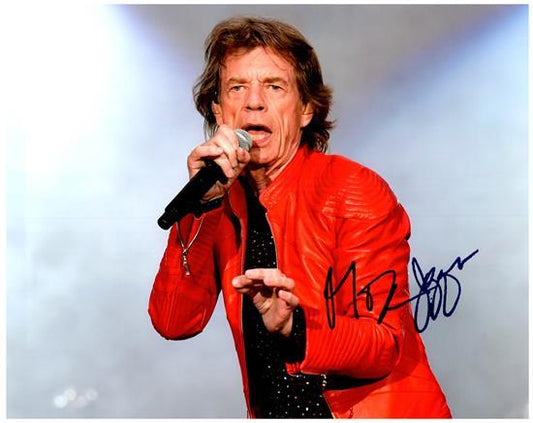 MICK JAGGER signed autographed photo COA Hologram Beckett Autographs