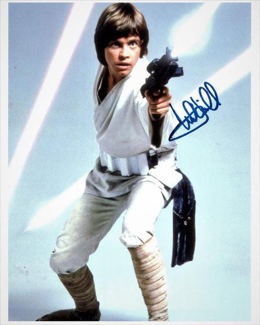 MARK HAMILL  signed autographed photo COA Hologram action scene Star Wars