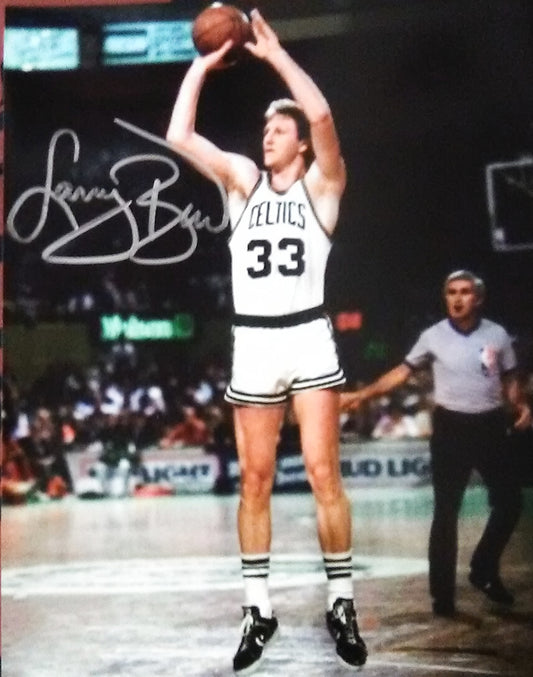 LARRY BIRD signed autographed photo COA Hologram Boston memorabilia