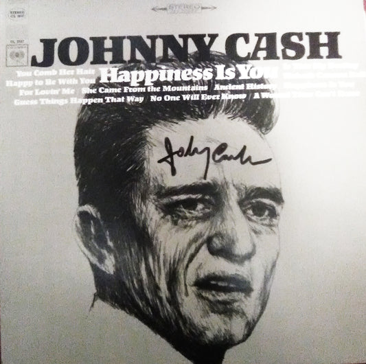 JOHNNY CASH signed autographed album COA Hologram Beckett Autographs