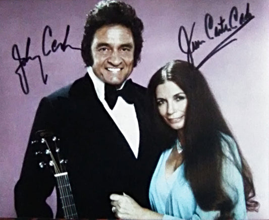 JOHNNY CASH JUNE CARTER CASH signed autographed photo COA Hologram Beckett Autographs