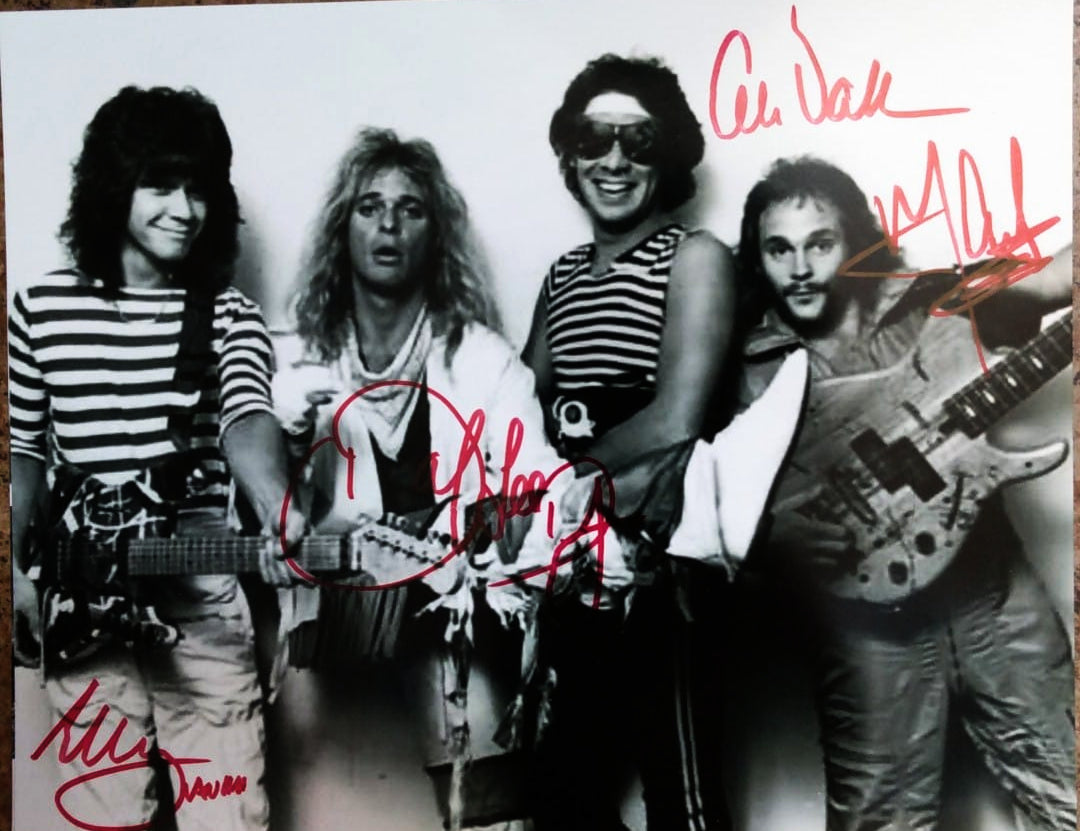 VAN HALEN signed autographed photo COA Hologram Beckett Autographs