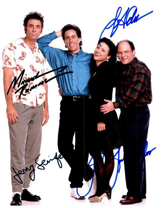 JERRY SEINFELD CAST signed autographed photo COA Hologram Beckett Autographs