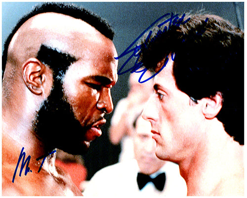 ROCKY - SYLVESTER STALLONE & MR T signed autographed photo COA Hologram Beckett Autographs