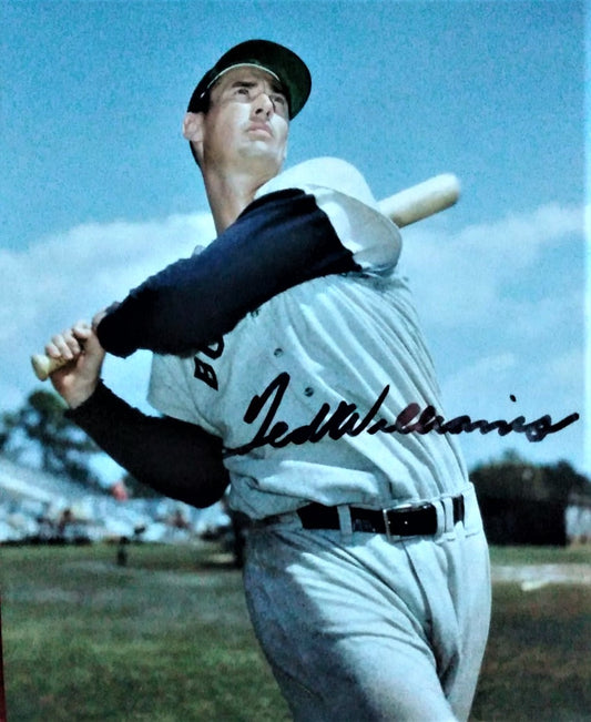 TED WILLIAMS signed autographed photo COA Hologram Beckett Autographs