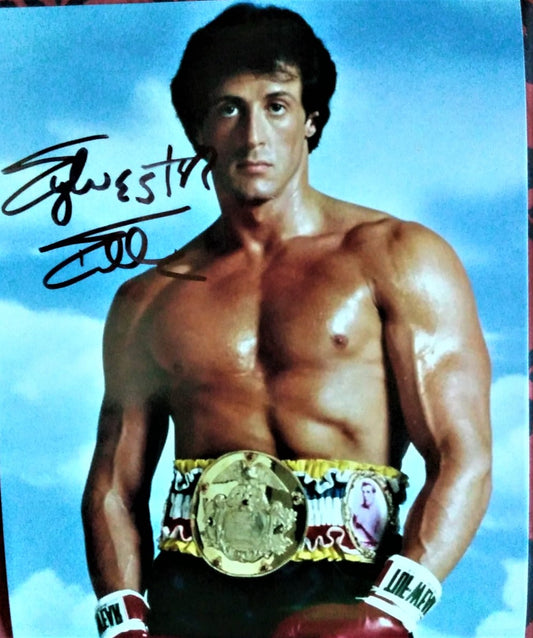 SLYVESTER STALLONE signed autographed photo COA Hologram Beckett Autographs