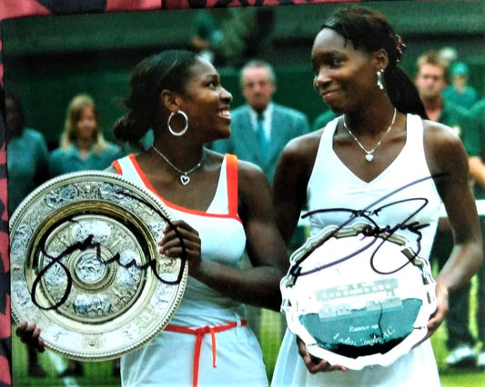 Venus Williams Serena Williams signed autographed photo COA Hologram Beckett Autographs