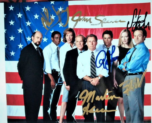 WEST WING CAST signed autographed photo COA Hologram Beckett Autographs