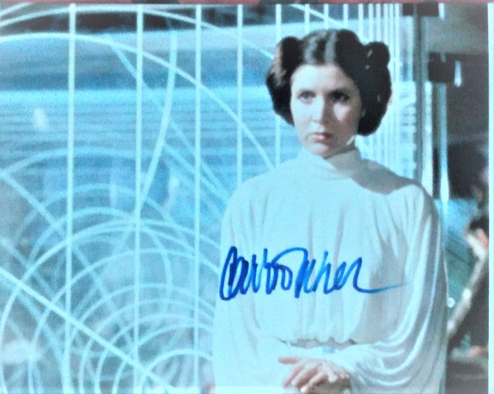 CARRIE FISHER signed autographed photo COA Hologram Beckett Autographs