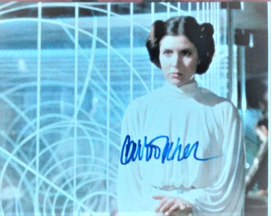 CARRIE FISHER signed autographed photo COA Hologram Beckett Autographs