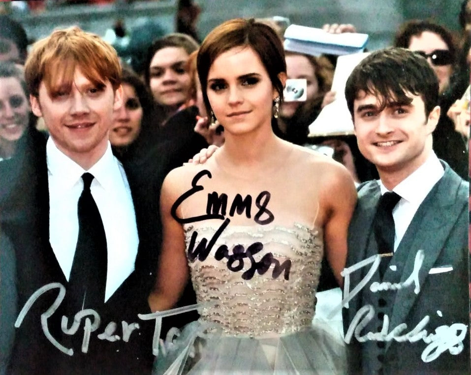 HARRY POTTER CAST signed autographed photo COA Hologram 