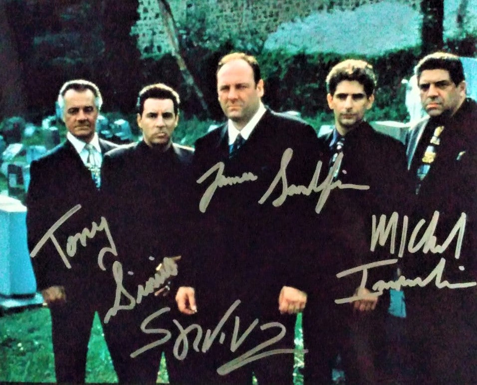 THE SOPRANOS CAST signed autographed photo COA Hologram Beckett Autographs