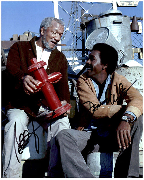 SANFORD AND SON CAST Signed Autographed Cast Photo COA Hologram Beckett Autographs