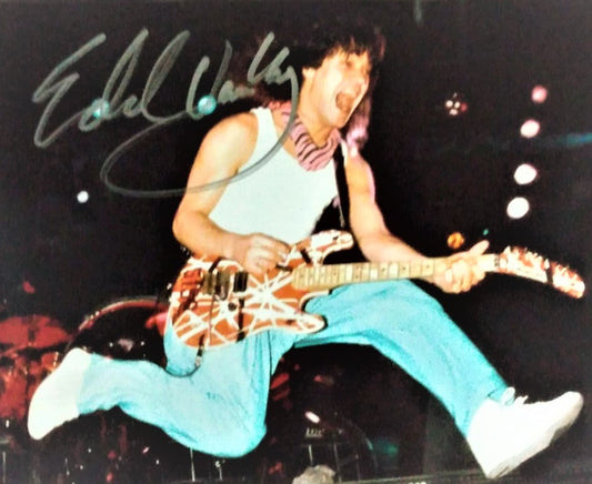 EDDIE VAN HALEN signed autographed photo COA Hologram Beckett Autographs