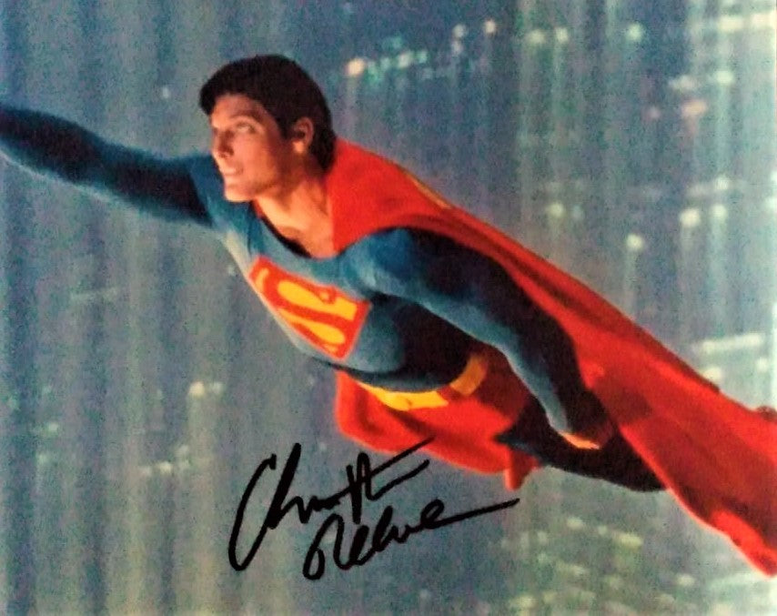 SUPERMAN CHRISTOPHER REEVE signed autographed photo COA Hologram Beckett Autographs