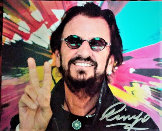 RINGO STARR Signed autographed photo COA Hologram Beckett Autographs