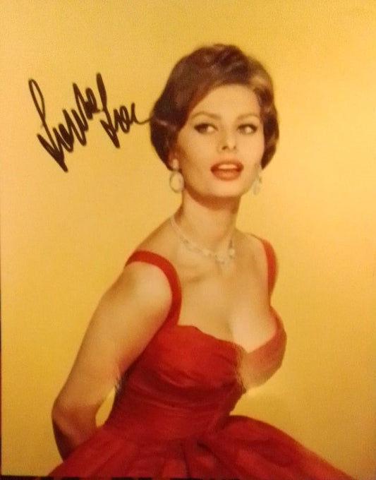 SOPHIA LOREN signed autographed photo COA Hologram Beckett Autographs