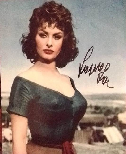 SOPHIA LOREN signed autographed photo COA Hologram Beckett Autographs