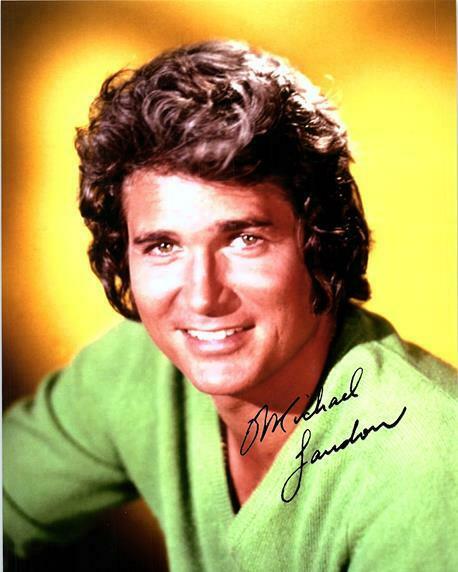 MICHAEL LANDON signed autographed photo COA Hologram Beckett Autographs