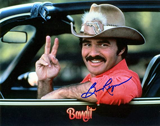 BURT REYNOLDS signed autographed photo Bandit car COA Hologram Beckett Autographs