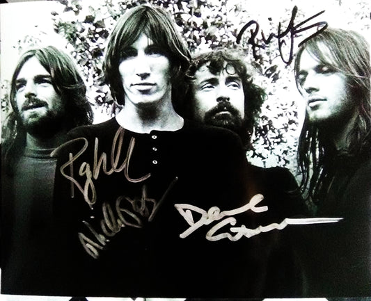 PINK FLOYD BAND signed autographed photo COA Hologram Beckett Autographs