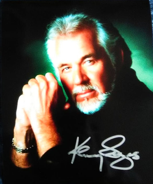 KENNY ROGERS signed autographed photo COA Hologram Beckett Autographs