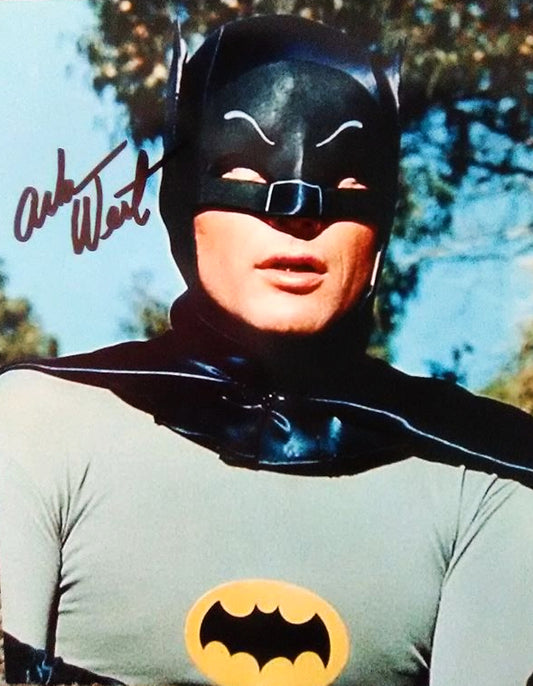 Adam West signed photo Batman face COA Hologram 