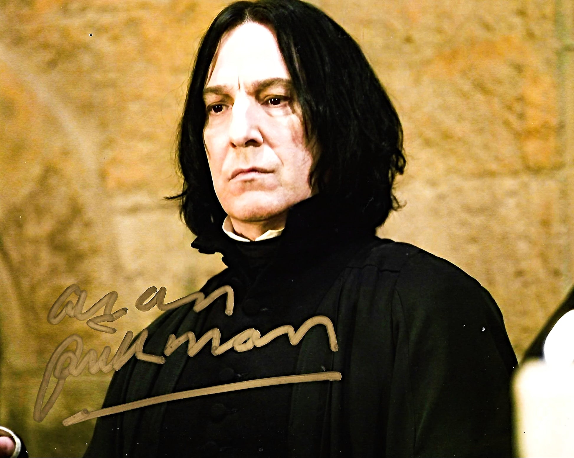 ALAN RICKMAN signed autographed photo COA Hologram Boston memorabilia