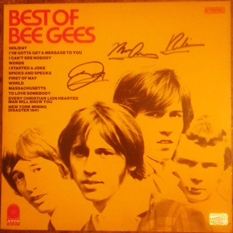 THE BEE GEES signed autographed album COA Hologram Beckett Autographs