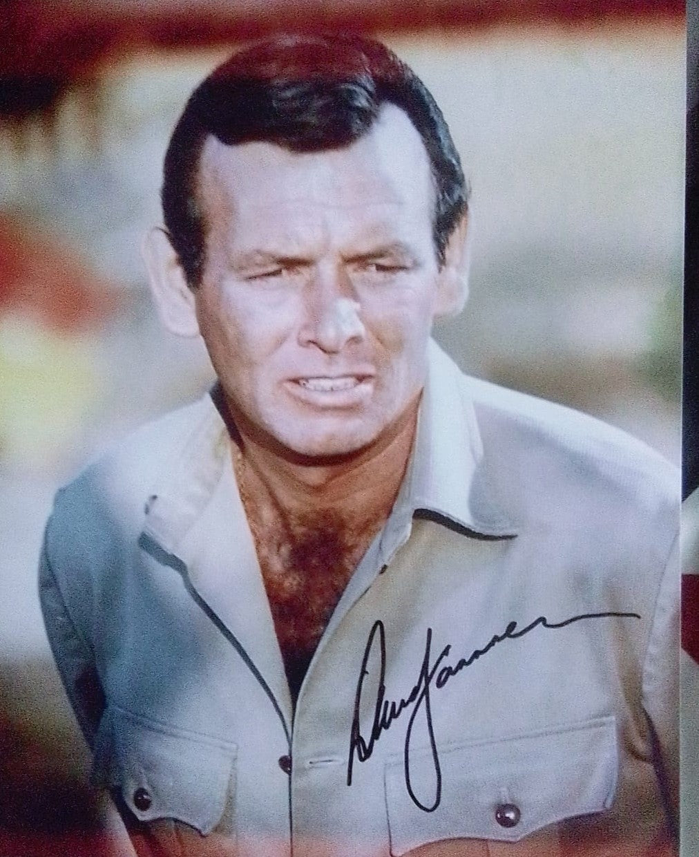 DAVID JANSSEN signed autographed photo COA Hologram Beckett Autographs