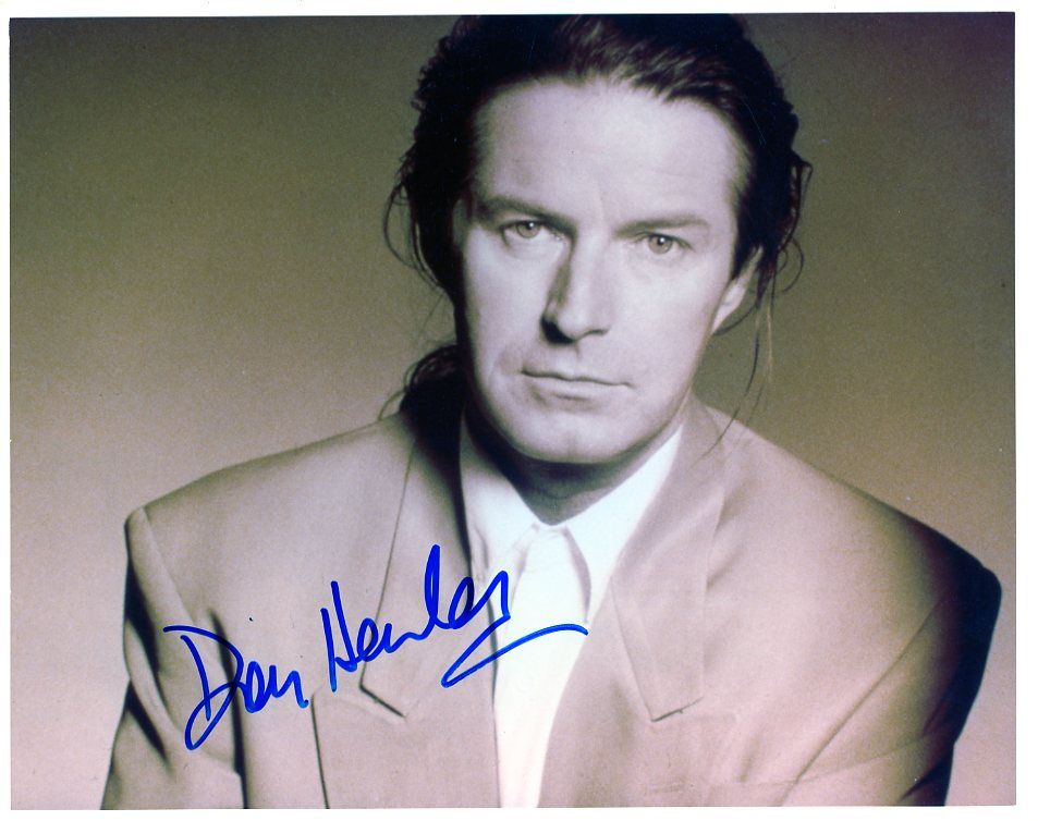 DON HENLEY Signed autographed Photo COA Hologram blue marker Boston memorabilia