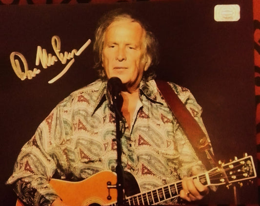 DON MCLEAN signed autographed photo COA Hologram Beckett Autographs