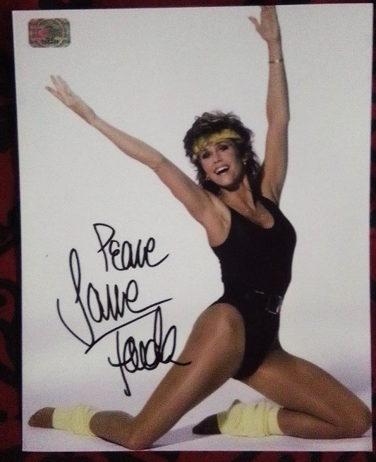 JANE FONDA signed autographed photo COA Hologram Beckett Autographs