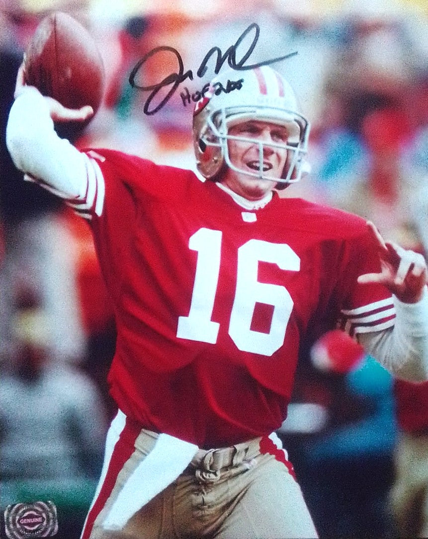 JOE MONTANA signed autographed photo COA Hologram Beckett Autographs