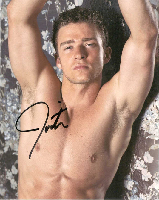 JUSTIN TIMBERLAKE signed autographed photo COA Hologram Beckett Autographs