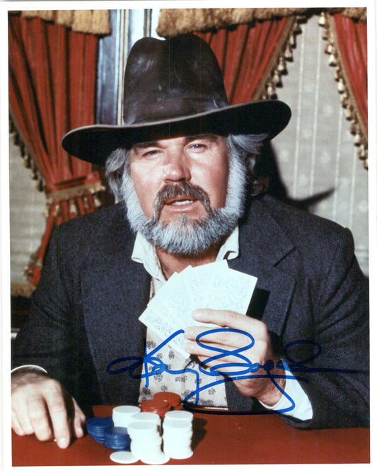 KENNY ROGERS signed autographed photo COA Hologram Beckett Autographs