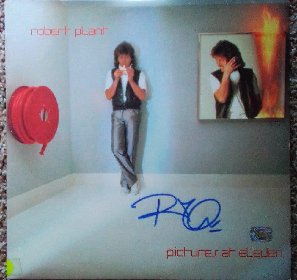ROBERT PLANT signed autographed album blue Market
