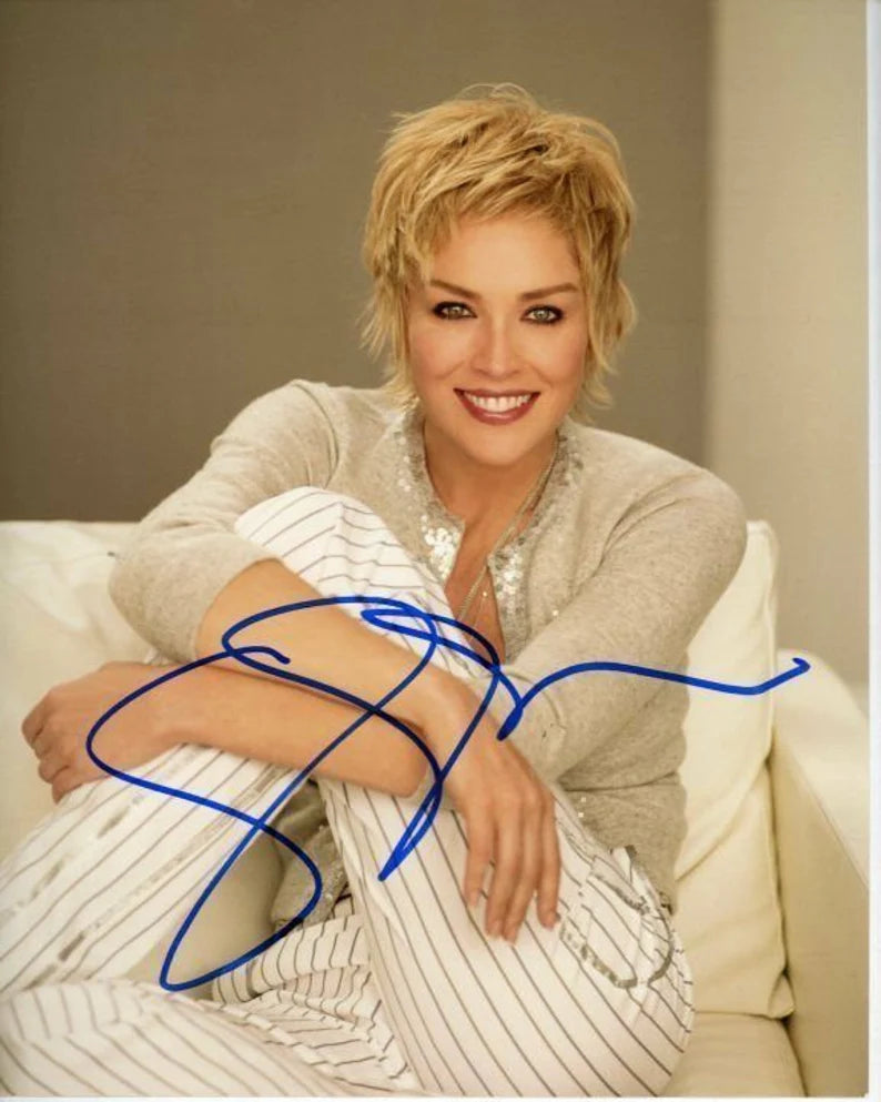 SHARON STONE signed autographed photo COA Hologram Beckett Autographs