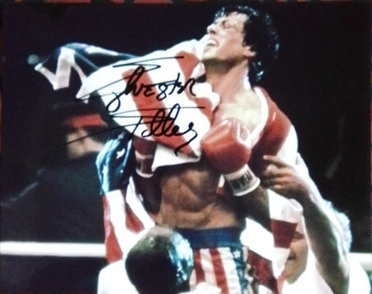 SLYVESTER STALLONE signed autographed photo COA Hologram Beckett Autographs