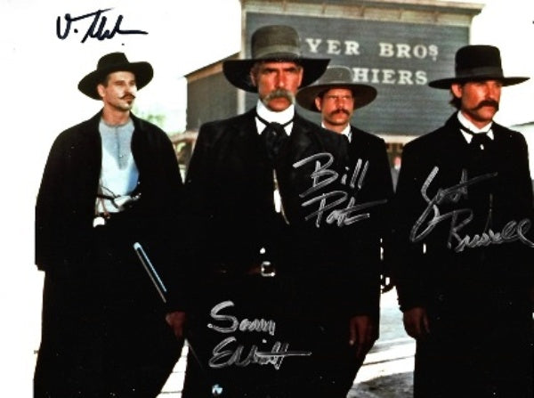 TOMBSTONE CAST  Signed autographed Photo COA Val Kilmer Hologram Beckett Autographs