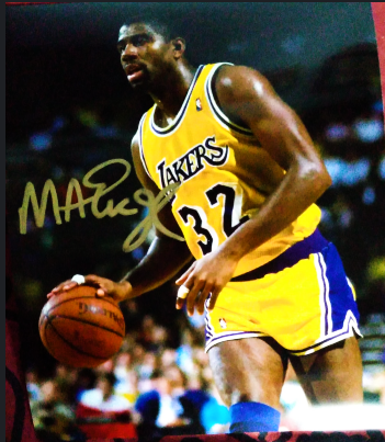 MAGIC JOHNSON signed autographed photo COA Hologram Beckett Autographs