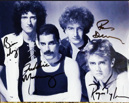 QUEEN BAND signed autographed photo COA Hologram Beckett Autographs