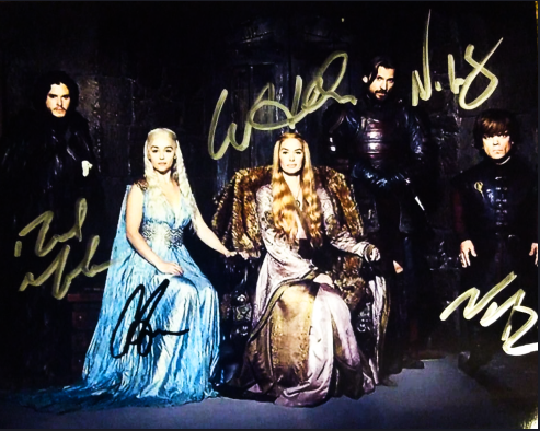 GAME OF THRONES CAST signed autographed photo COA Hologram Beckett Autographs