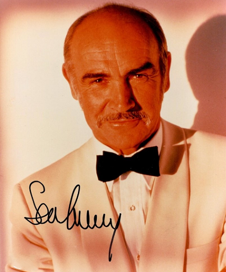 SEAN CONNERY signed autographed photo COA Hologram white dress jacket close up