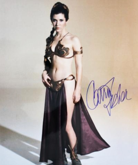 CARRIE FISHER signed autographed photo COA Hologram Beckett Autographs