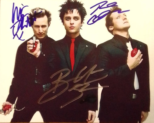 GREEN DAY band signed autographed photo COA Hologram Beckett Autographs