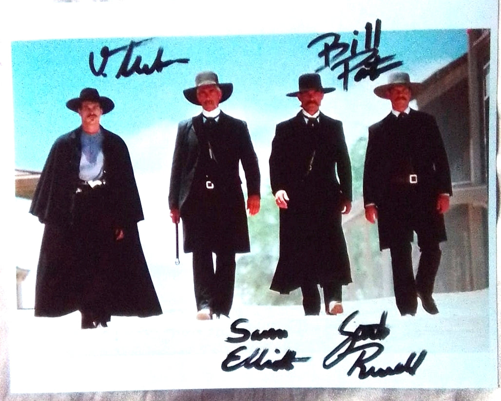 TOMBSTONE CAST  Signed autographed Photo COA Val Kilmer Hologram Beckett Autographs